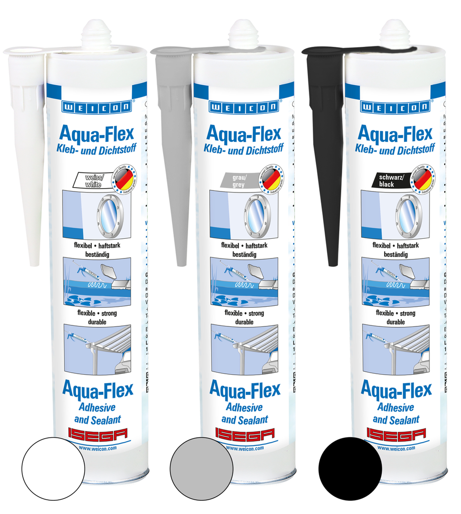 Weicon Aqua-Flex MS-Polymer adhesive and sealant for wet and moist surfaces, based on MS-Polymer