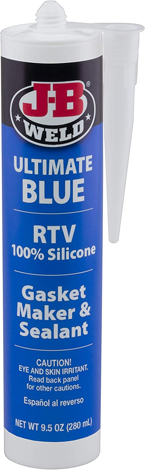 JB Weld 32926 Ultimate Blue RTV Silicone Gasket Maker and Sealant – 9.5 oz.